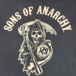 Sons Of Anarchy T-Shirt 2XL Official Road Gear Grim Reaper Logo Fox 2012 Black